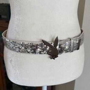 Vintage PLAYBOY Bunny sequin belt